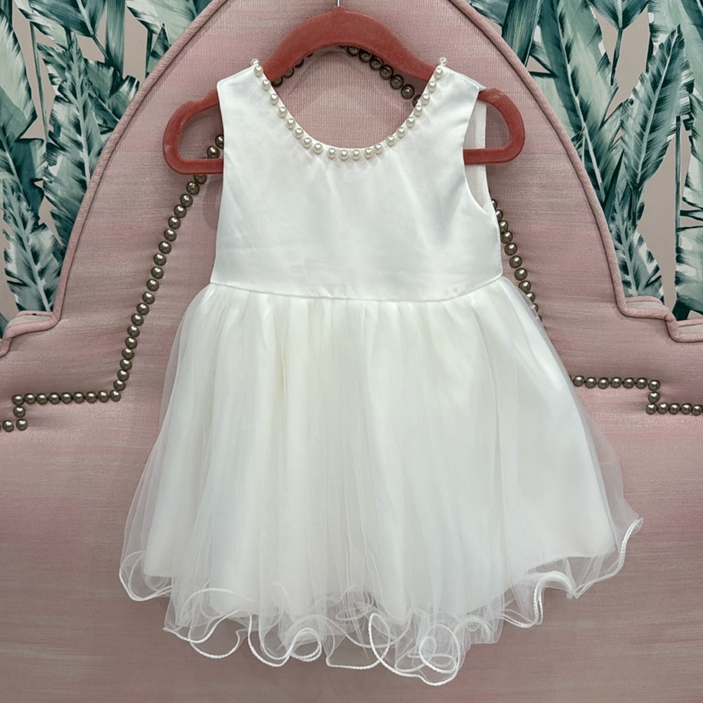Baby Girl White Special Occassion Dress